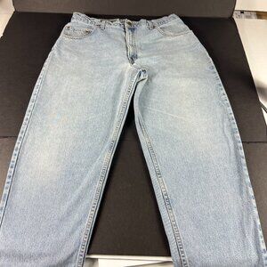 VTG 90s Levi's Jeans Mens Measured 35x31* 560 Loose Tapered Blue Denim Tag 36x32